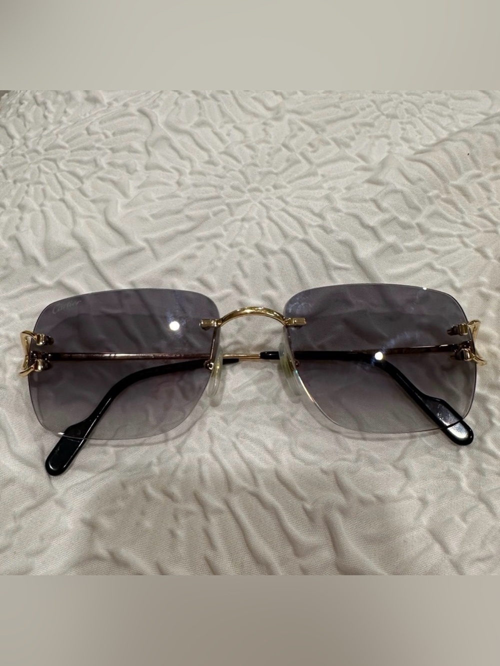 Cartier Sunglasses with Gold Bridge